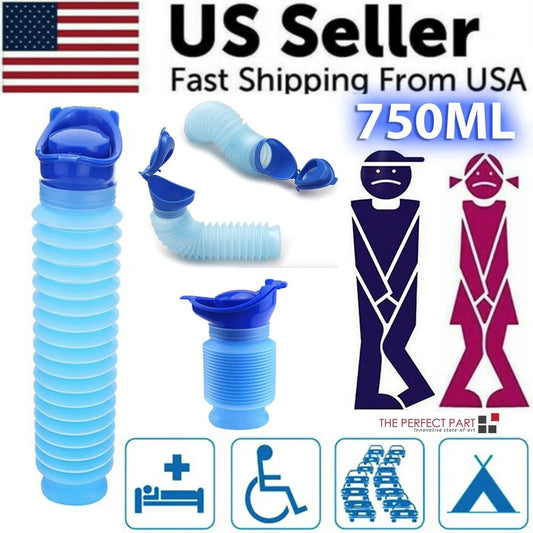 Male Female Portable Urinal Travel Camping Car Toilet Pee Bottle Emergency Kit